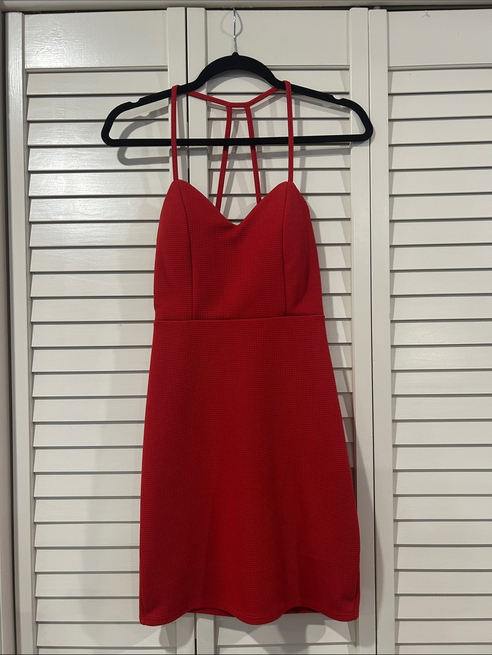 Charlotte Russe Red Strappy Mini Dress Size S